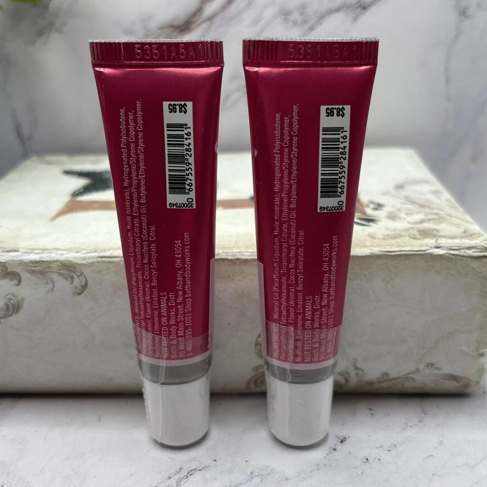 Bath & Body Works Champagne Toast Lip Gloss 2 Pack 0.47 oz New Sealed